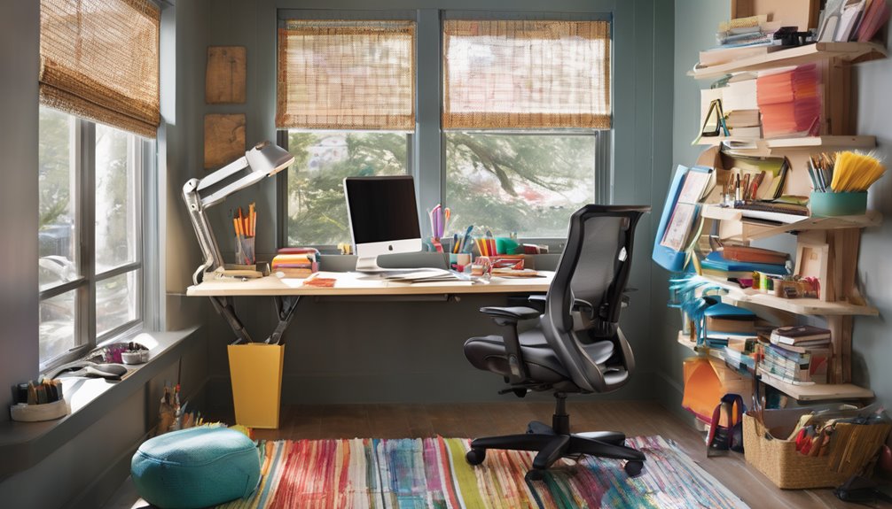 ergonomic chair supports crafting comfort