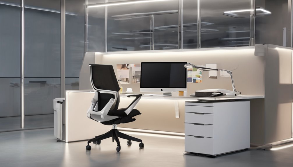 ergonomic chairs for narrow desks