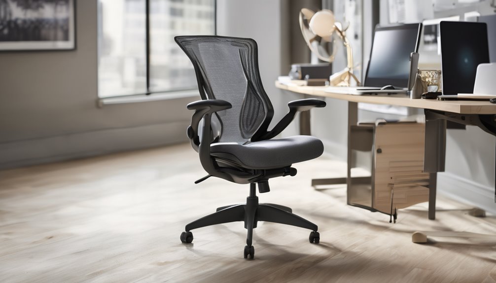 flip up arm ergonomics and support