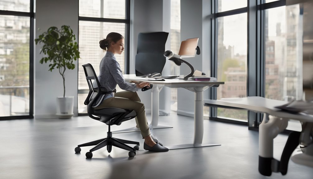 solid lumbar support and adjustable seating