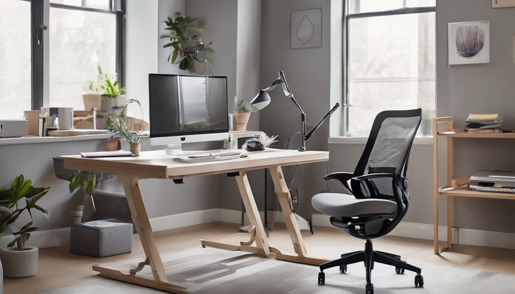 space saving ergonomic chair features