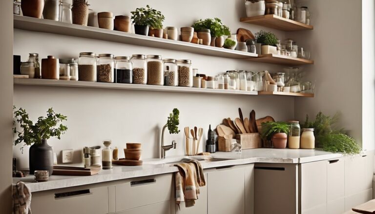 affordable shelving suits small kitchens
