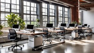 best electric standing desks with wheels