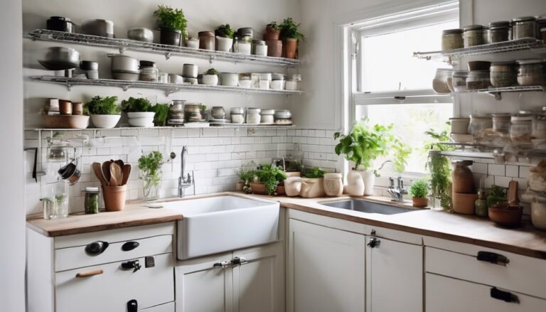 budget friendly shelves for tiny kitchens