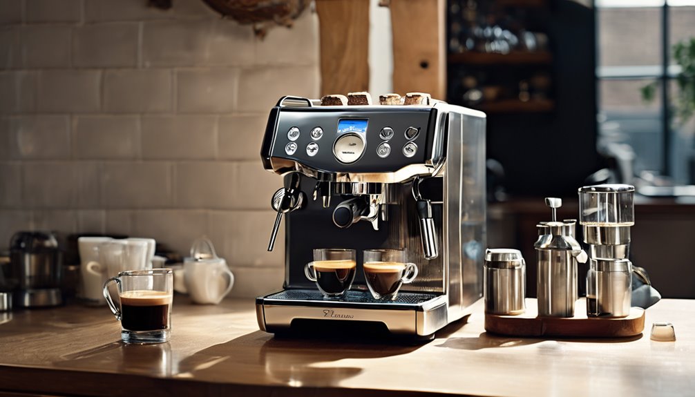 built in grinder precise control