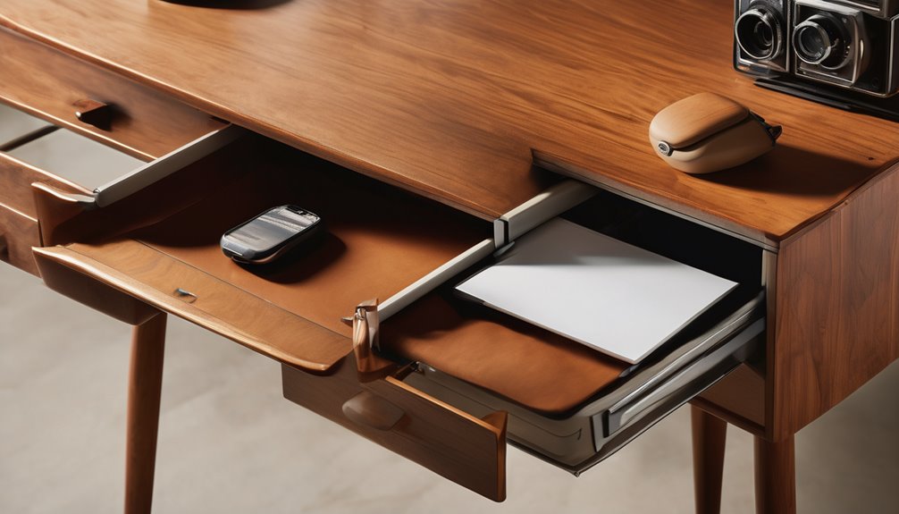 built in storage with adjustable height