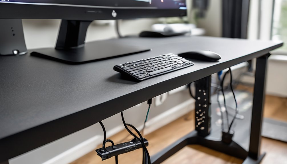 cables neatly routed discreet power