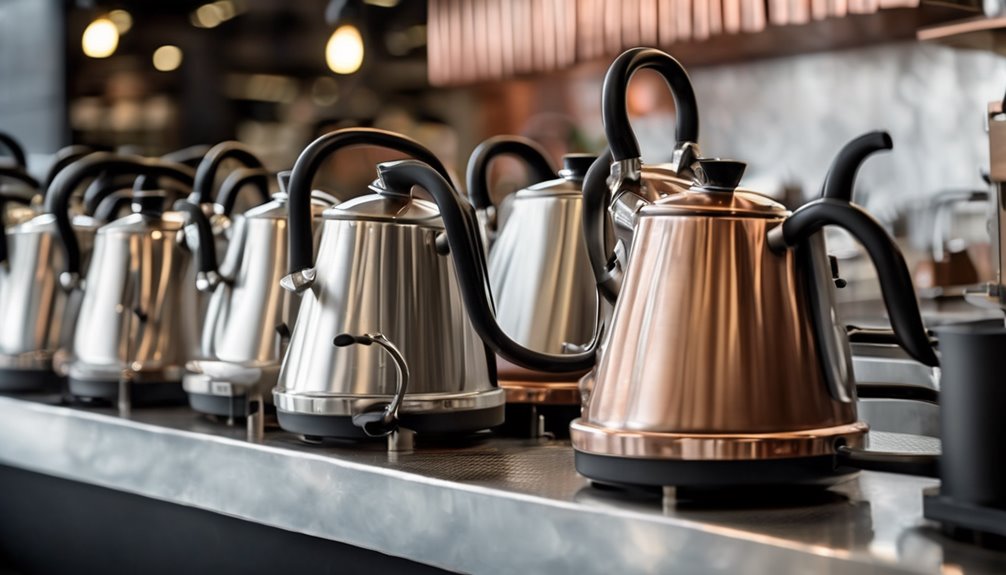 commercial gooseneck kettles shine