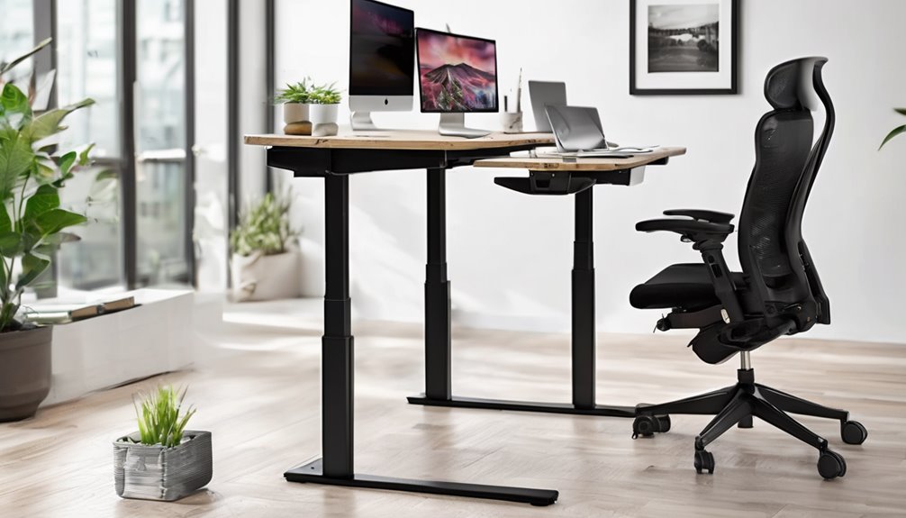 compact 35x20 desk footprint