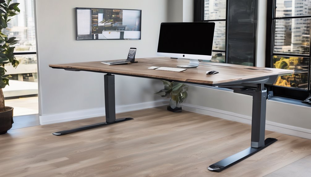 compact stable steel framed desk