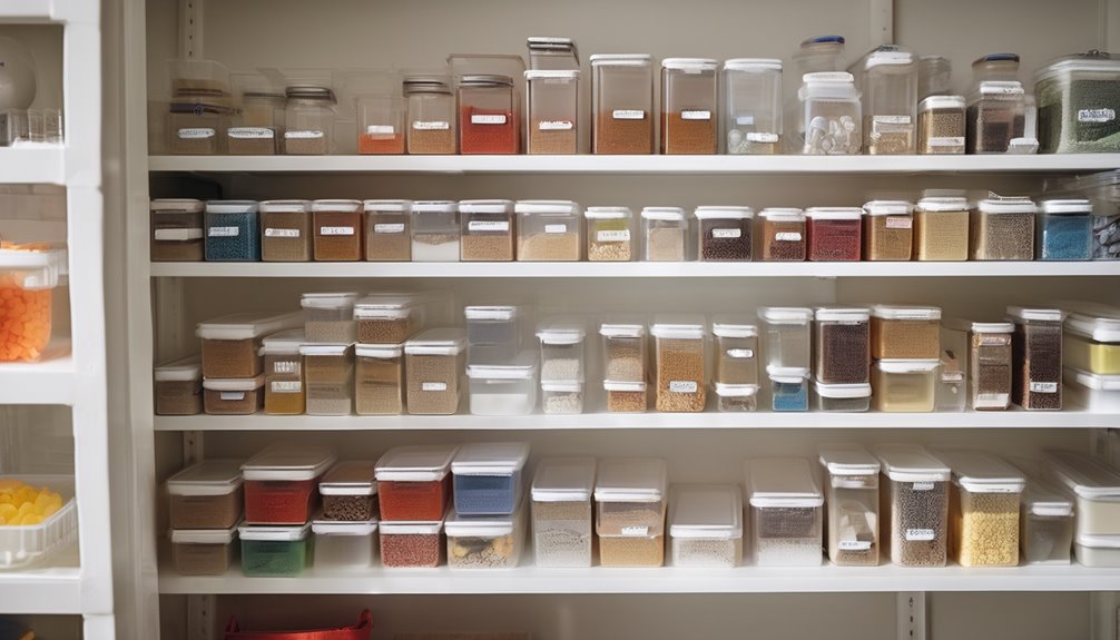 container organization labeling reuse