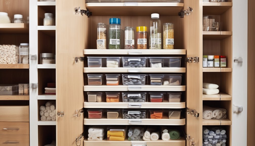 diy cabinet organization saves space