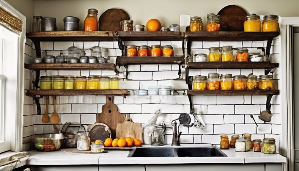 diy kitchen storage on a shoestring