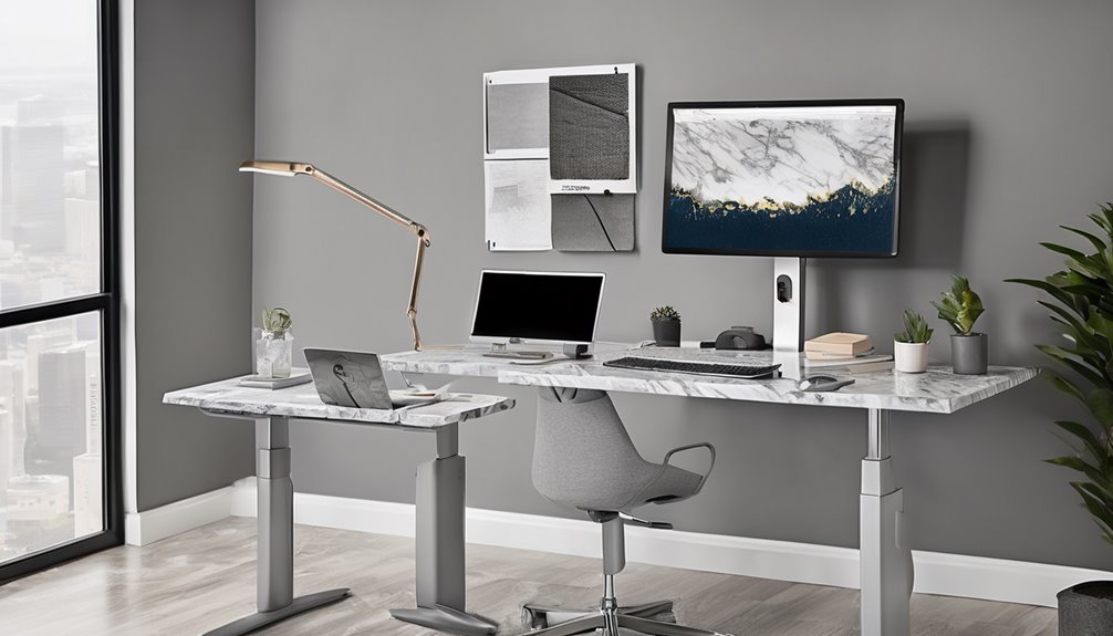 durable marble top adjustable stable
