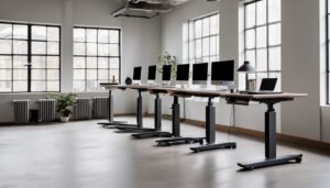 electric standing desks compact space saving