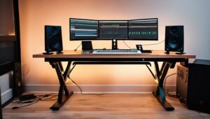 electric standing desks for music production groove