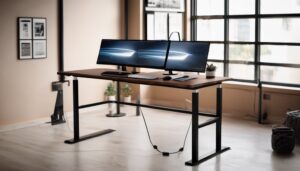electric standing desks with 3 stage legs