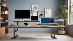 electric standing desks with 72 inch tops
