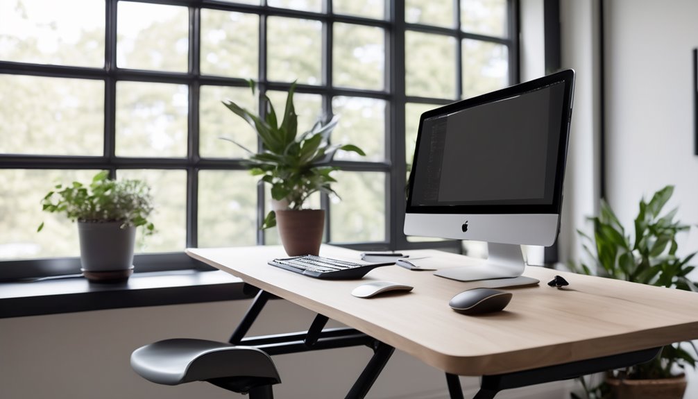 electric standing desks with balance boards
