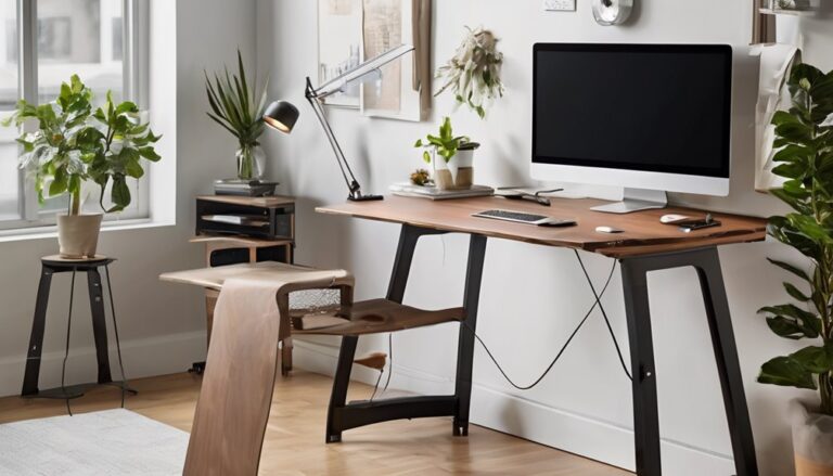 electric standing desks with cpu holders