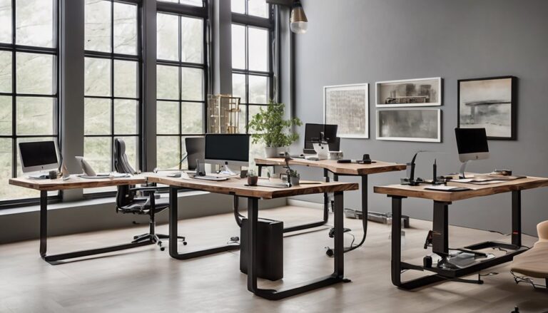 electric standing desks with custom sizes