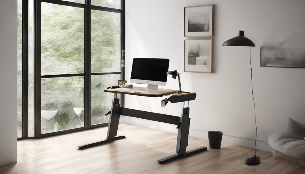 electric standing desks with folding frames