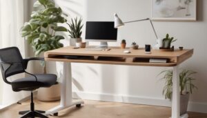 electric standing desks with mats