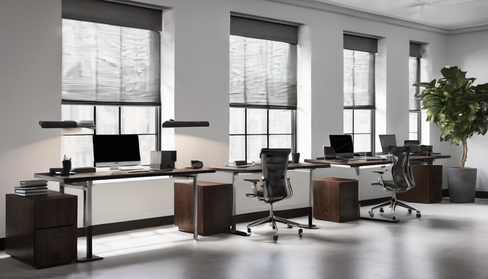 electric standing desks with sensors