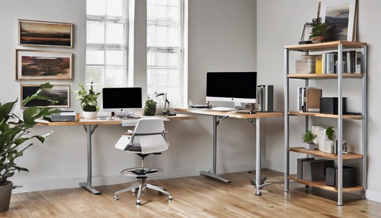 five best electric standing desks with hutches