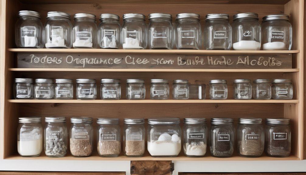 four step budget cupboard organization