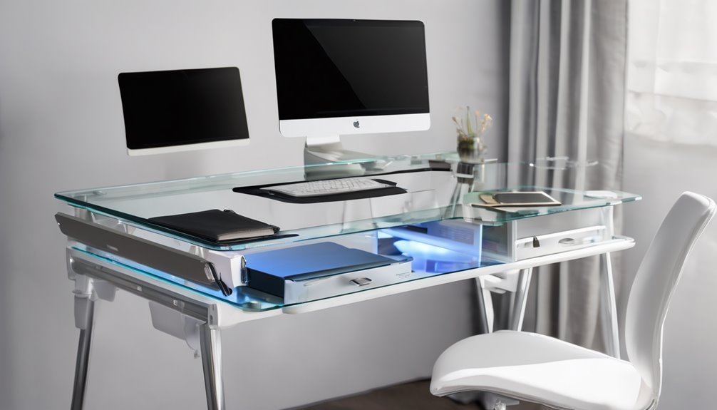 glass desk weight capacity guidelines