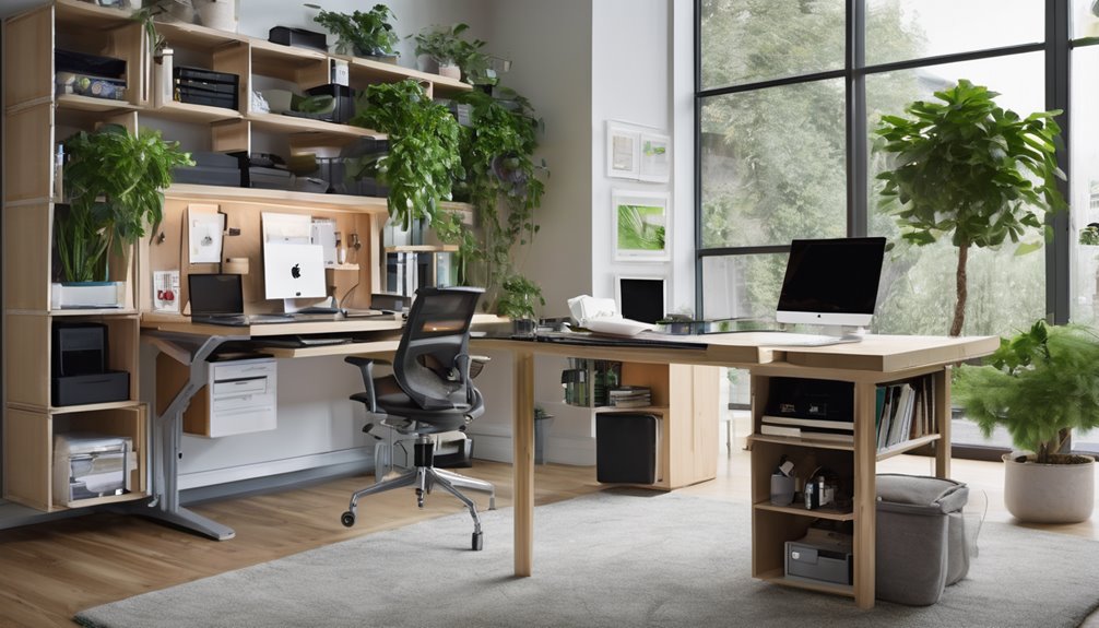 hutch storage adjustable height quiet motor