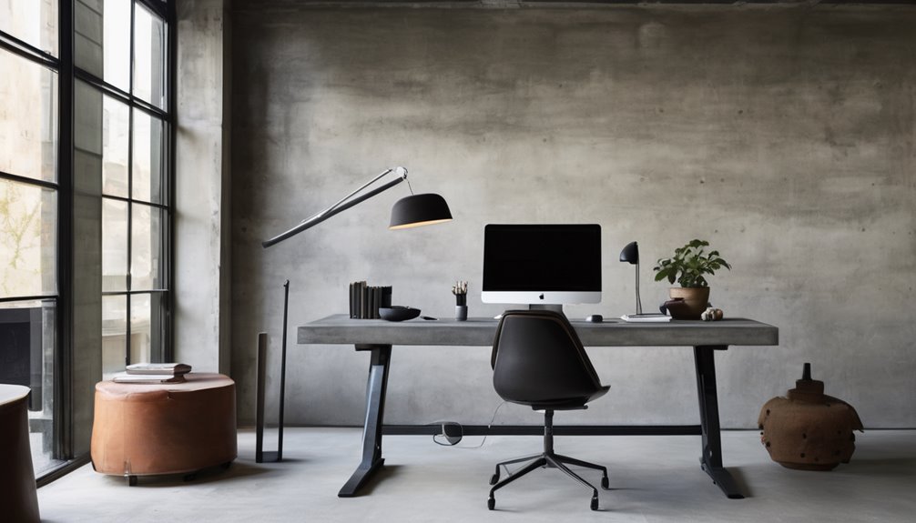 industrial style desk stability and range