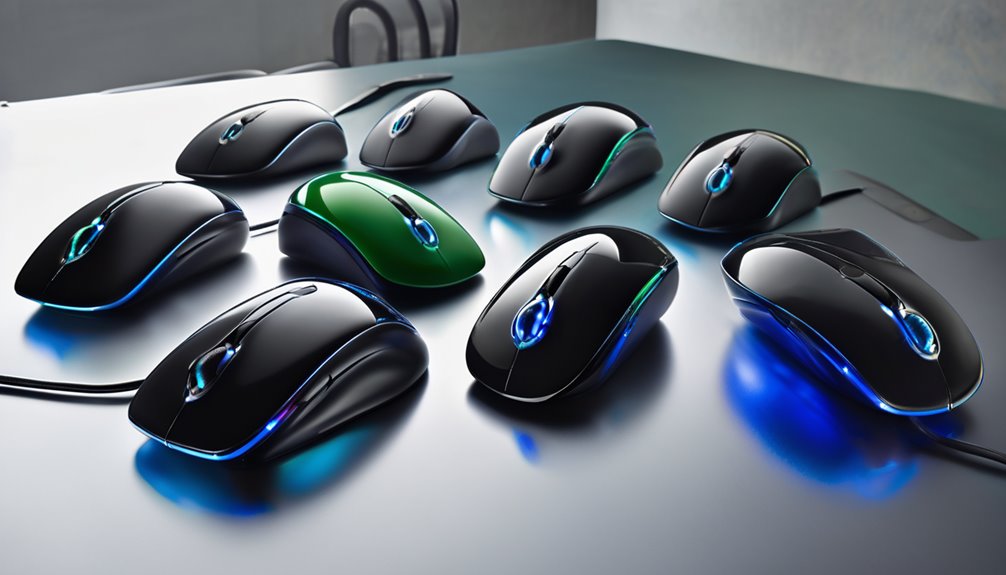 left handed vertical mice selection
