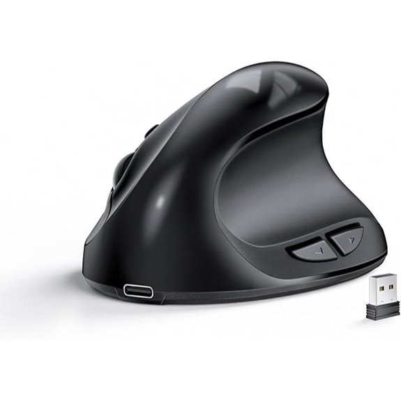 lekvey ergonomic vertical wireless mouse