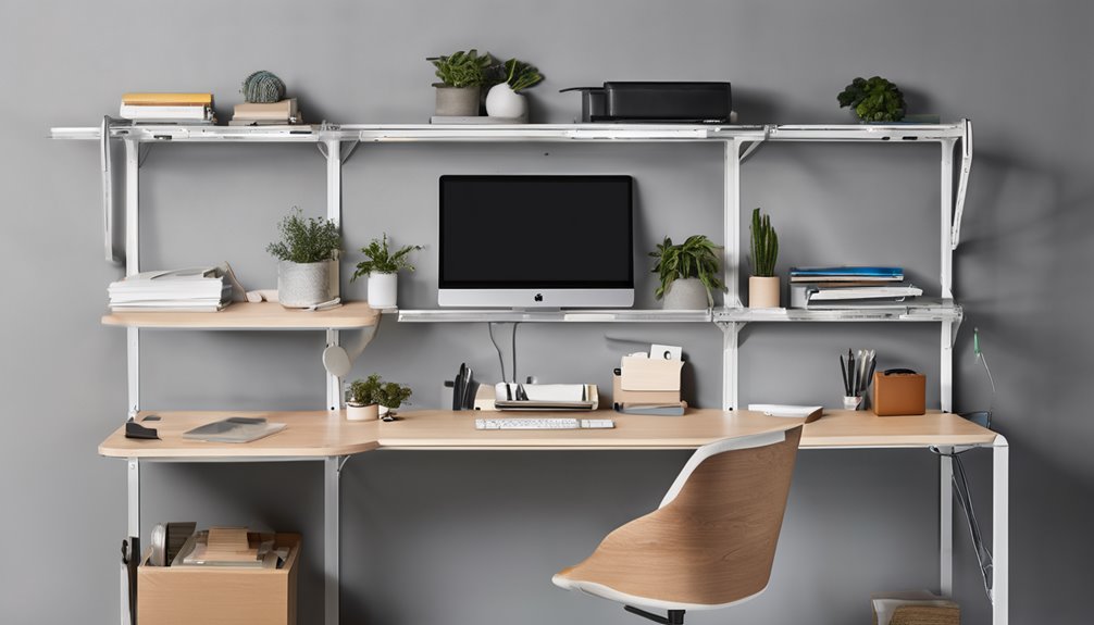 metal frame stable adjustable desk