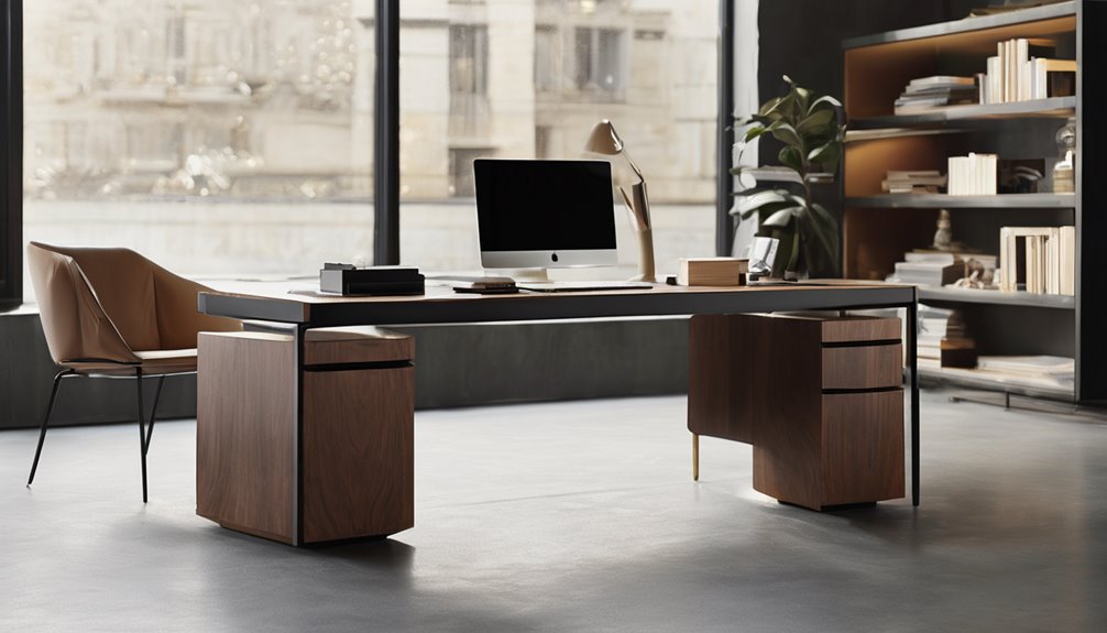 metal frame wide t leg stability