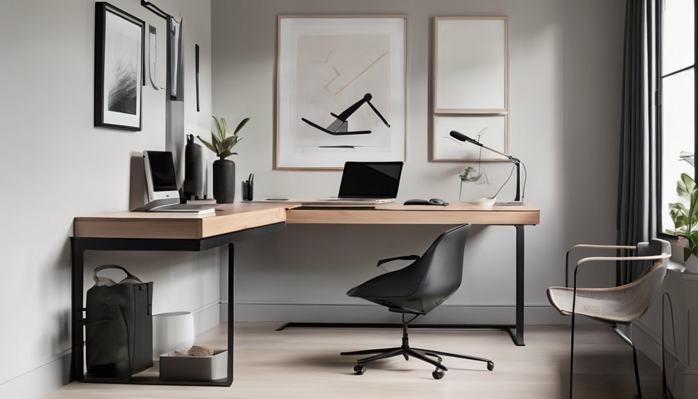 minimalist desk with quiet reliability