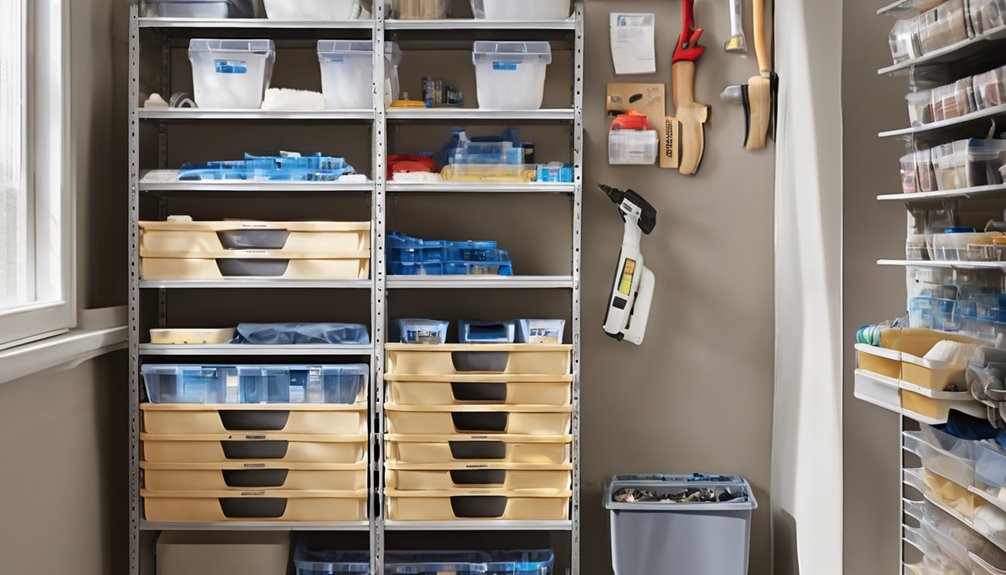 modular shelves bins optimize storage
