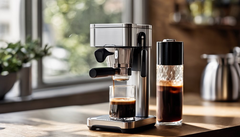 portable espresso maker capacity portability versatility temperature control