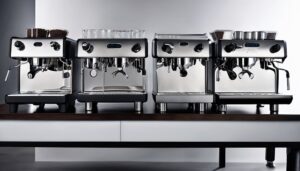 semi automatic espresso with grinder integrated