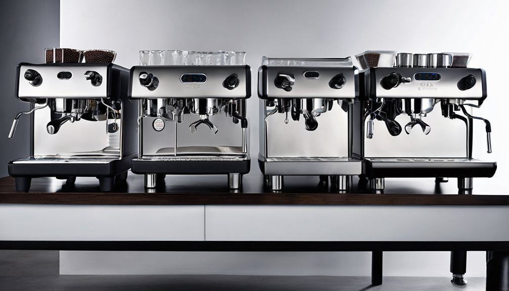 semi automatic espresso with grinder integrated