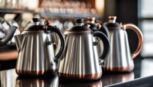 seven nsf certified gooseneck kettles