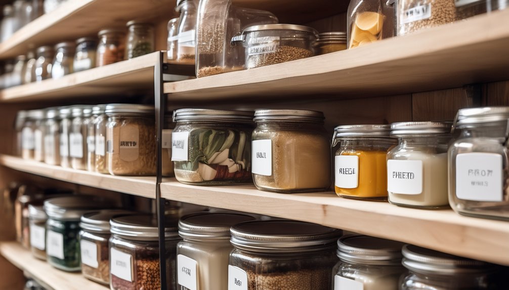 simple durable pantry labels