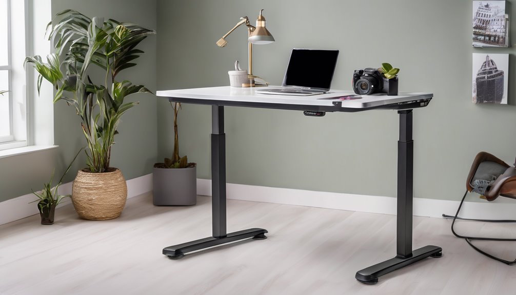 small electric desk sturdy compact 176 lb