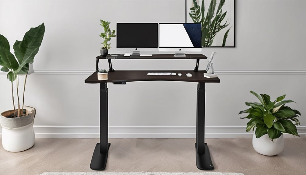 solid steel frame rustic desk