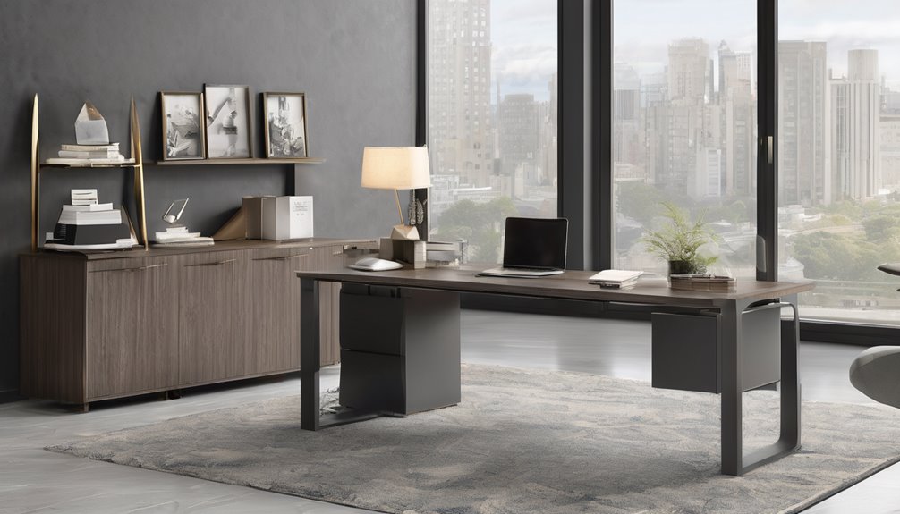 stable durable maple top desk with quiet lift