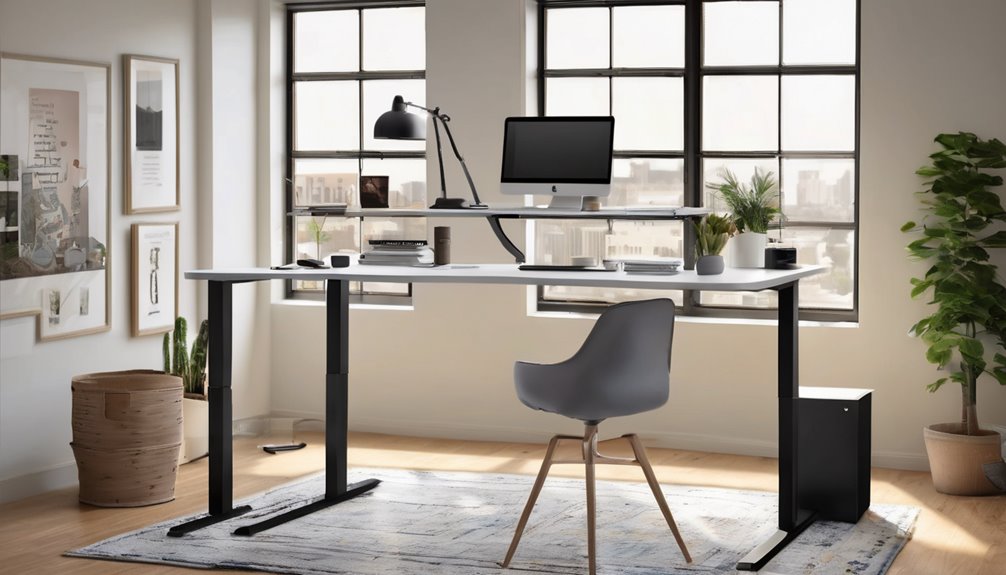 sturdy desktop adjustable height