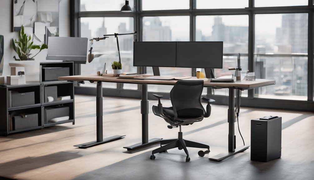 sturdy two piece white desktop