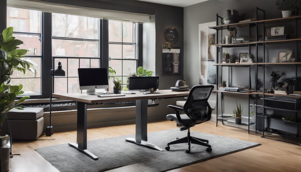 tall friendly desk height sturdy memory presets cable management